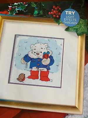 Christmas Bear And Robin Lickle Ted Winter Cross Stitch Chart • £1.29