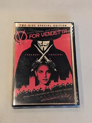 V For VENDETTA - Two-Disc Special Edition (2-Disc Limited DVD Set) SEALED NEW • $2.99