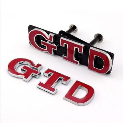 $6.88 • Buy GTD Decal Grill Emblem Rear Truck Badge Car Sticker For VW Golf MKV MKIV MKVII