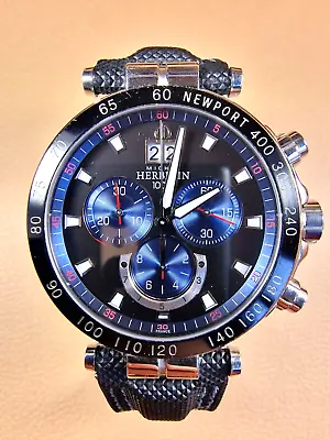 Michel Herbelin Newport Yatch Club 36656/AN65 Chronograph Quartz Date 100m 41mm • £300