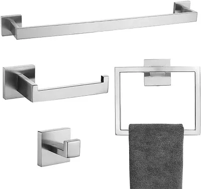 Suntai 4-Piece Bathroom Hardware Accessories Set Towel Bar Sets Include Towel • $32.99