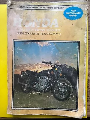 1965-1977 Honda Cb450cc To Cb500cc Twin Clymer Service Manual AHRMA • $9.99