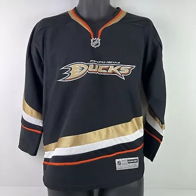 Reebok CCM Anaheim Ducks NHL Licensed Jersey Youth L Black/Gold 49/65 • $79.99