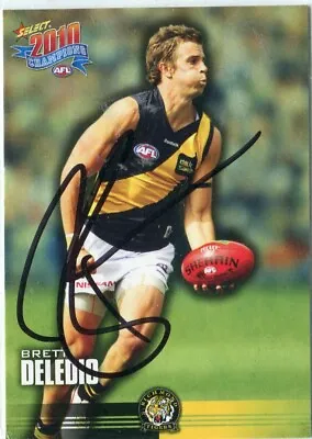 $7.50 • Buy AFL Select 2010 #139 Richmond Brett Deledio Autographed Card