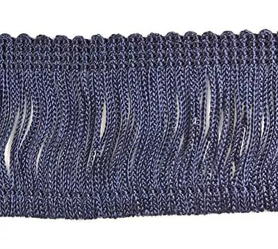 TRIMPLACE Navy 2  Rayon Chainette Fringe - 9 Yards • $13.87