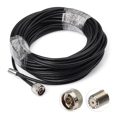 Truck/Boats Marine Satellite Radio Antenna Replacement Cable 15m N To Mini-UHF • $47.92