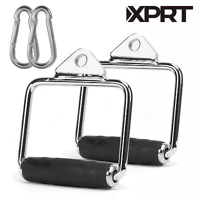 Pull Down Cable Exercise Attachment Weight Machine Down Bar D Handle Set Of 2 • $18.45