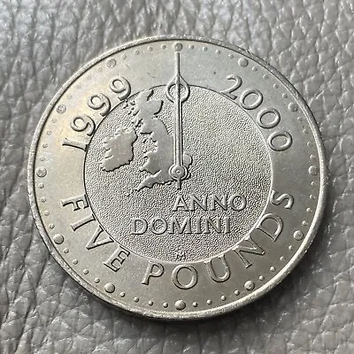 1999 - 2000 Elizabeth Ii Millenium Five Pounds Coin - Ref 396 • £5.99