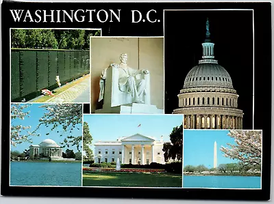 Washington D.C. Vietnam Memorial Capitol Building White House Vintage Postcard • $3.86