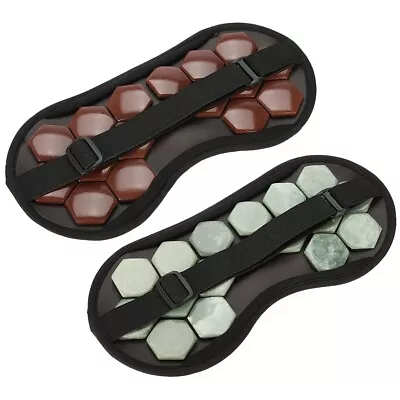 Natural Jade Stone Germanium Eye Mask Magnet Therapy Sleeping Eyeshade Healt EUJ • $17.15