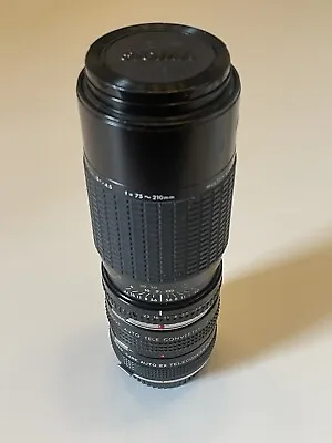 SIGMA ZOOM LENS KIII 1:3.5-4.5 F=75-210mm. 2 X Tele Converters And Lowepro Case • £50