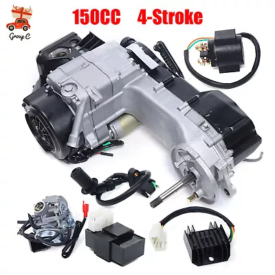 Complete Engine 4-Stroke 150CC GY6 Scooter ATV Go-Kart Motor CVT 11  Long Case • $331.55