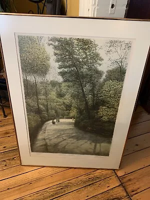 $400 • Buy Harold Altman 1983 Lithograph Signed 50/285 “Afternoon Shadow” Paris Park Framed