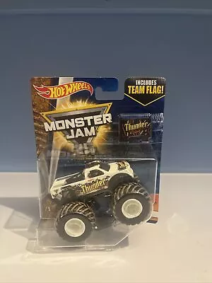 2017 THUNDER 4x4  MUD TRUCK HOT WHEELS 25th ANNIV Monster Jam Truck W/ Flag • $9.99