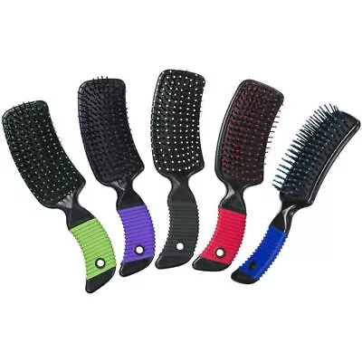 New! 8 1/2  Long Tough-1 HORSE MANE & TAIL BRUSH W/ Flexible Bristles 5 COLORS! • $4.99