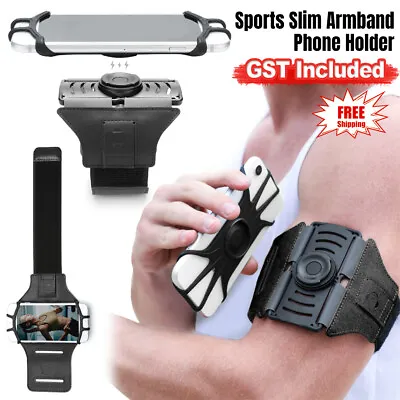 Sports Gym Running Slim Armband Arm Band Phone Holder Detachable Rotation 2023 • $27.77