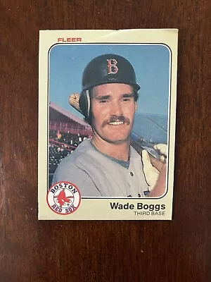 1983 Fleer Baseball #179 Wade Boggs RC Rookie   Red Sox HOF   VG-EX   Free Ship! • $7.99