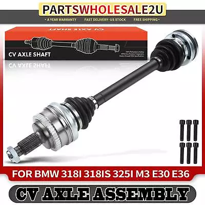 Rear LH / RH CV Axle Assembly For BMW 318i 1991-1992 325i 1987-1993 M3 1988-1991 • $70.99