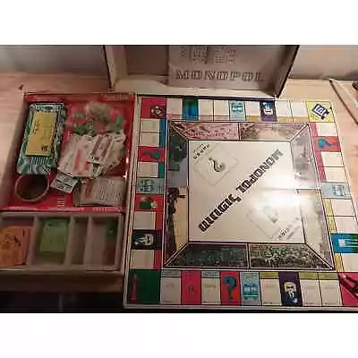 MONOPOL Hebrew & English Written VINTAGE Monopoly Game RARE HTF Missing Parts • $50