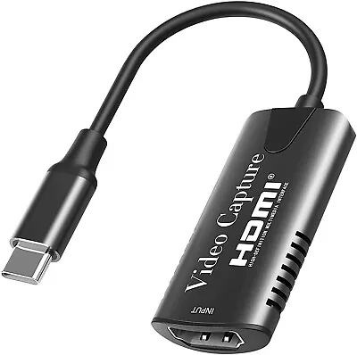 $18.99 • Buy USB-C Video Capture Card 4K 60FPS HDMI TYPE-C HD Game Capture Card Device