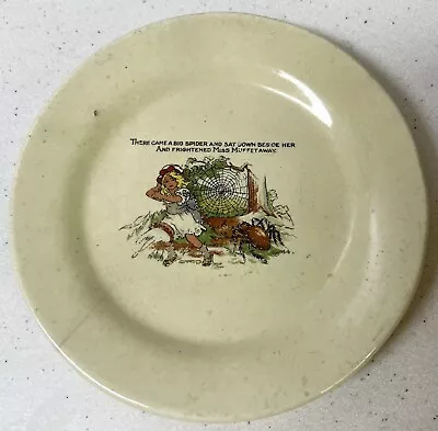 Vintage Medalta RARE MISS MUFFET Pottery Plate Made Canada VFL61E • $14