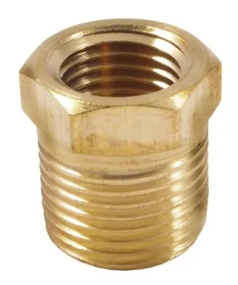 75535 Brass Fitting Bushing 1/4inch Female To 3/8inch Male Npt • $5.29