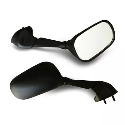 Pair Side Rear View Mirrors For Yamaha YZF R1 2007-2008 YZF R6 2006-2007 Black • $25.86