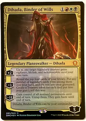 MTG Dihada Binder Of Wills Dominaria United Commander 001/048 FOIL Mythic • $8.50