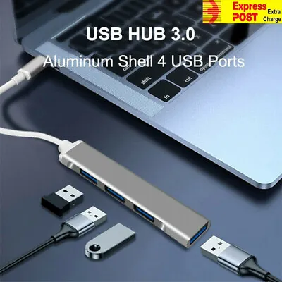 $7.85 • Buy USB C HUB 3.0 Type C 4-Port Multi-Splitter OTG Adapter For PC Android Laptop Mac