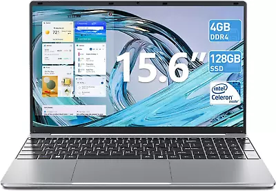 SGIN 15.6 Inch Laptop Windows 11 4GB RAM 128GB ROM 2.80Ghz MINI HDMI USB 3.0 • $175