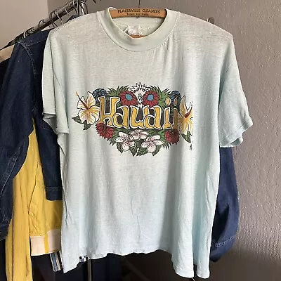 Vintage 1970s Poly Tees Hawaii Souvenir T Shirt • $60