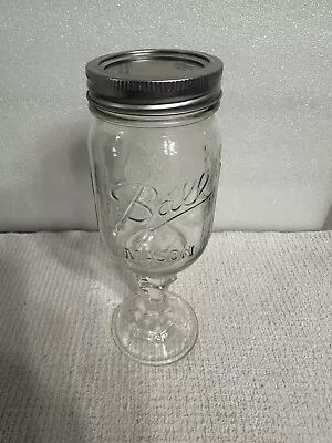 Ball Mason Jar 16OZ Drinking Mug WITH STAND AND LID (Read Details) • $9.99