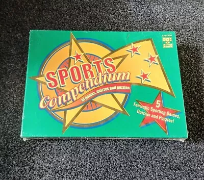 Vintage Sports Compendium Of Games Quizzes & Puzzles Board Game 2001 • £7.99