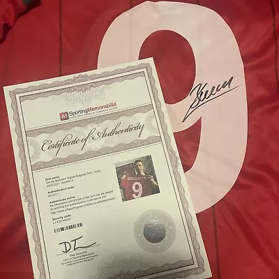 £99 • Buy DIMITAR BERBATOV SIGNED BULGARIA S SHIRT 2021, Manchester United Gift Proof Coa