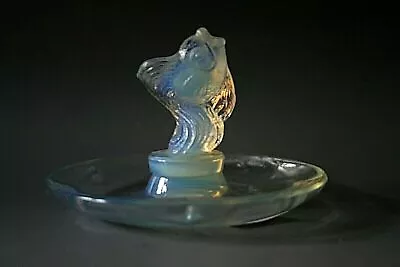 Art Deco Sabino Opalescent Glass Cendrier / Ashtray • $160.23