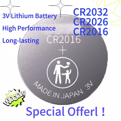 CR2032 CR2025 CR2016  3V Lithium Button Battery  Keys Toy Long Lasting • $4.99