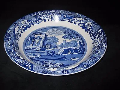£25 • Buy Spode Blue Italian Large Round Rimmed Dish Bowl Oven To Table Ware.