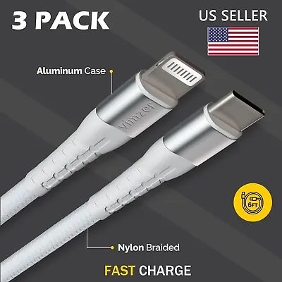 3 Pack IPhone To USB C Fast Charger Cable For IPhone 14 13 PRO MAX 12 11 XS X XR • $13.99