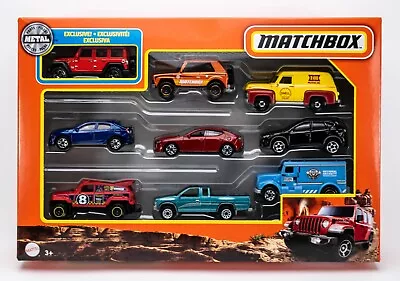 2022 Matchbox 9-Pack W/ Exclusive 2018 Jeep Wrangler JL RED | '55 Ford SHELL • $22.99