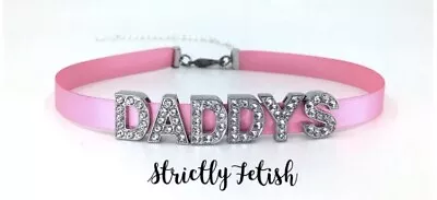 Bondage Collar Daddys Slut Choker Necklace Bondage Kit Sissy Slave BDSM Hotwife • £10.99