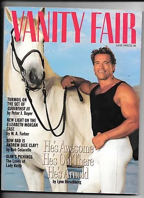 Vanity Fair Magazine June 1990 Arnold Schwarzenegger Cover • $20