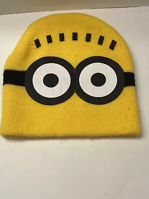 Despicable Me Minions Hat Beanie Yellow Knit Hat Adult • $10.25