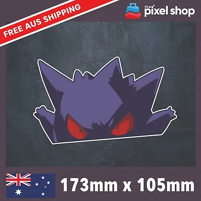 $5.49 • Buy Gengar Peeking Sticker Ute Toad 4x4 Window Bumper Funny Car Decal Pokemon