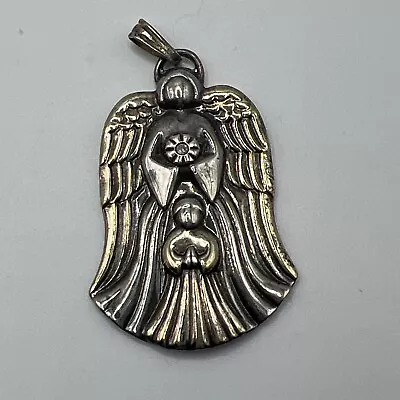 Goham Sterling Silver Guardian Angel Pendant • $20