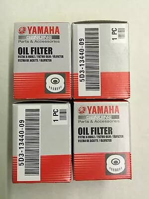 Yamaha Filter Oil 4 PACK Genuine 5D3-13440-09 YZ250F YZ450F WR250F WR450F XT250 • $71.99