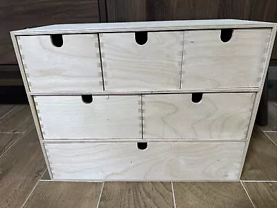 IKEA MOPPE Mini Storage Chest Birch Plywood 16½×7×12⅝  BRAND NEW- • $40