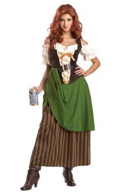 £47.99 • Buy Womens Oktoberfest Medieval Maiden Beer Festival Renaissance Fancy Dress Costume