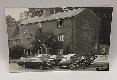 Vintage Photograph Pear Tree Pub Hook Norton Classic Cars Parked Outside. • £12.50