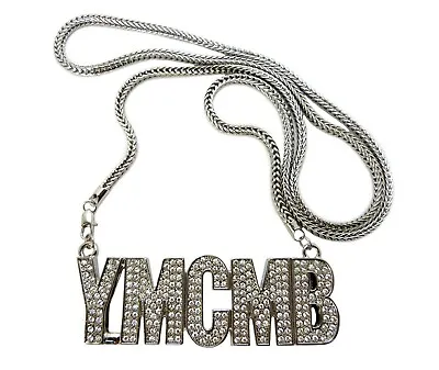 NEW YOUNG MONEY YMCMB PENDANT WITH 4mm 30  FRANCO CHAIN • £38.91