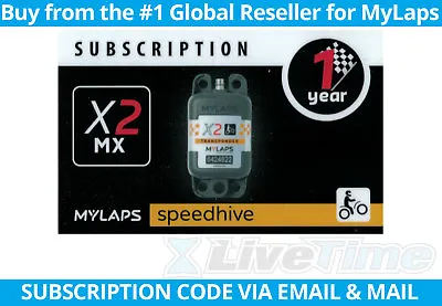 MyLaps X2 Subscription 1-year Renewal Card For MX Rechargeable Transponder • $71.50